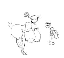 1boy 1girls breasts female female_focus kesty papyrus_(littletale) papyrus_au sans_(littletale) undertale_au undertale_fanfiction