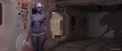 3d 3d_render alien alien_girl alien_humanoid artistic artistic_nude asari blender blender_(software) blue_body blue_skin blue_skinned_female breasts breasts_out cosplay female hair_tentacles hips hourglass_figure humanoid large_breasts liara liara_t'soni liara_tsoni mass_effect panties parody sexy sexy_pose slim_waist steglitzer tentacle_hair video_game_character waist xenomorph