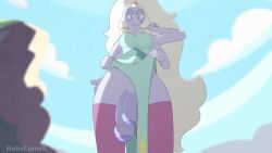 animated diphallia diphallism futanari getting_erect melieconiek opal_(steven_universe) penis steven_universe tagme video