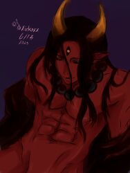 1boy 2025 artist_name black_hair dated enzukai horns male male_only muscular nude red_skin roblox roblox_game self_upload tagme the_mimic tiktok_username ziekozz