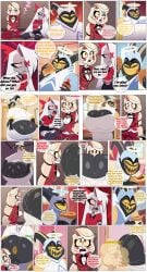 1boy 2girls adam_(hazbin_hotel) ai_generated angel anus ass_smothering ass_support balls charlie_morningstar_(hazbin_hotel) comic comic_panel demon demon_girl eating_food face_in_ass fart fart_cloud fart_fetish farting_in_face fat_ass fat_butt fat_male female food furryainudes halo hazbin_hotel horns male pants_down text tied_up vaggie_(hazbin_hotel) vivienne_medrano