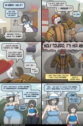 ass big_ass butt_crush comedy comic daughter doctorloops female fire firefighter gigantic_ass huge_ass hyper_ass large_ass mona_(doctorloops) monika_(doctorloops) mother veronica_and_mona