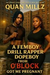 1boy 1boy1girl 1femboy 1girls ai_generated book_cover dark_skin dark_skinned_female dark_skinned_male femboy funny peak_fiction pregnant quan_millz shitpost skirt
