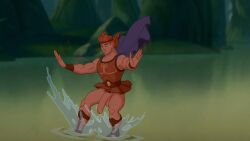1boy 2024 edit geekwithepower hercules_(character) hercules_(disney) male male_only penis screencap solo tagme uncircumcised