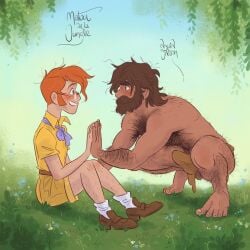 1:1 2boys balls disney erection gay genderswap hairy jane_porter_(male) loincloth male male_only princekido rule_63 tarzan_(1999_film) tarzan_(disney)