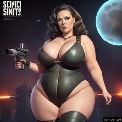 ai ai_generated bbw bbw_mom big_breasts huge_breasts mature mature_female milf science_fiction thick_thighs wide_hips