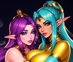 ai ai_generated anime elf elf_ears elf_female retro_artstyle