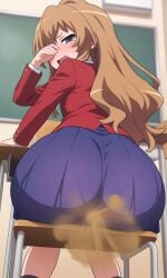 ai_generated aisaka_taiga big_ass big_thighs fart fart_fetish farts gassy petite taiga_aisaka toradora!