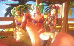 16:10 3d 3d_(artwork) 3girls 3girls1boy beach beach_background beach_umbrella bikini blender blender_(artwork) dyed_hair epic_games feet feet_focus female foot_fetish foot_focus footjob fortnite fortnite:_battle_royale green_hair jules_(fortnite) male nemia_(fortnite) neoxheaven pov pov_eye_contact pov_male render short_hair tagme tatoos tattoed_girl tattoo twin_braids twintails zoey_(fortnite)