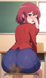 ai_generated big_ass big_thighs fart fart_fetish farts gassy kushieda_minori minori_kushieda toradora!