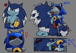 biting chest_fluff knotted_penis metal_sonic neo-metal oral oral_sex robot robot_anthro rubbing sonic_(series) sonic_the_hedgehog sonic_the_hedgehog_(series) sonic_unleashed touching_breast werehog wireplay wires