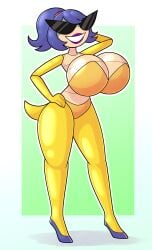 armpits ass bimbo bimbo_body bimbofication bimbofied body_modification breasts dollification female female_ben implied_transformation knick_knack koopa koopaling sunglasses sunnification thick_thighs thin_waist tinted_eyewear transformation vipermon wide_hips
