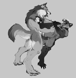 absurd_res ambiguous_gender anthro anthro_on_anthro asphyxiation belly big_breasts big_teeth bodily_fluids boypretties breasts canid canine canis casual_sex choking claws duo female genital_fluids genitals hair hi_res humanoid_genitalia humanoid_penis hyena male male/female mammal muscular muscular_female mythological_canine mythological_creature mythology nipples nude penetrable_plug penetrable_sex_toy penetration penis piercing plug_(sex_toy) rough_sex sex sex_toy size_difference slightly_chubby spotted_hyena teratophilia thick_thighs tunnel_plug vaginal_fluids vaginal_penetration vaginal_penetration werecanid werecanine werecreature werewolf white_hair wolf