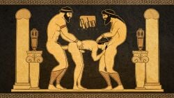 3boys anal_sex anal_sex ancient_greece ancient_greek_painting animated balls blowjob bobocomics bouncing_penis cock_gobble cock_hungry erection facial_hair gay gay_blowjob gay_sex giving_head greek greek_mythology greek_pottery hand_on_head headband human human_only light-skinned_male light_skin male male_only mp4 mythology no_sound nude nude_male oral oral_penetration oral_sex orgy red-figure_pottery threesome video yaoi