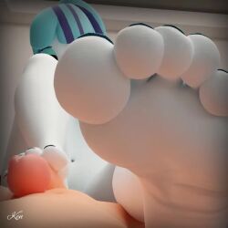 1:1 3d 3d_(artwork) animated anthro breasts comission feet female fetish foot_fetish foot_focus footjob human kenaga looking_at_viewer male my_little_pony nipples nude penis plantigrade_anthro soles sonata_dusk tagme toes video video