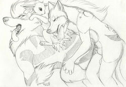 2013 anatomically_correct_pussy anthro anthro_on_feral anus arcanine canine canine_penis canine_pussy cunnilingus eeveelution feral from_behind group interspecies jolteon licking looking_back lying male_on_feral nintendo on_back oral oral_sex paper_wings penetration penis pokemon pokemon_(species) pokephilia pussy raised_tail sex sheath sketch spread_legs spreading threesome tongue tongue_out vaginal_penetration video_games zoophilia