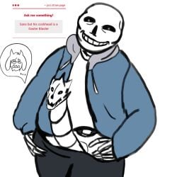 bone_penis erection gaster_blaster genitalia grin jxci lowering_pants penis penis_with_face sans self_upload shitpost skeleton smile strawpage_request teeth toriel undertale undertale_(series) white_background white_body white_penis