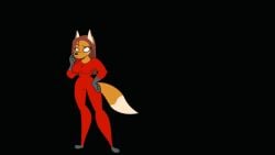 anthro curvy fox fox_ears fox_girl robot robot_girl robot_humanoid robotization toonvasion transformation