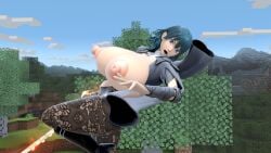 3d adapted_costume alternate_body_type alternate_breast_size big_breasts big_nipples blue_eyes braless breasts byleth_(fire_emblem) byleth_(fire_emblem)_(female) casual casual_nudity crotch crotchless exposed exposed_breasts exposed_nipples exposed_pussy fire_emblem fire_emblem:_three_houses game_mod huge_breasts huge_nipples kunaboto kunaboto_(style) leggings mod nipples pussy ripped_clothing ripped_leggings ripped_tights sfyri smash_bros smash_bros_ultimate tight_clothing tights tribute