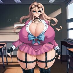 cleavage danganronpa danganronpa_v3 huge_ass huge_breasts iruma_miu jay-marvel_(style) tagme thick_thighs wide_hips