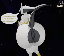 arceus big_ass big_breasts breasts bubble_butt female huge_ass huge_breasts hyper_ass macro pokemon pokemon_(species) tagme thick_thighs wide_hips zer0264