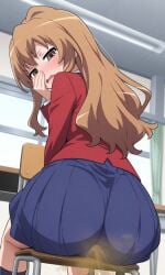 ai_generated aisaka_taiga big_ass big_thighs fart fart_fetish farts gassy petite taiga_aisaka toradora!
