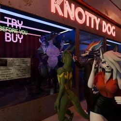 1:1 3d_(artwork) anthro being_watched belly big_belly big_breasts black_body blender_(artwork) blue_body blue_fur bodily_fluids breast_squish breasts canid canid_demon canine choker clothed clothing cum cum_drip cum_in_vagina cum_inside demon digital_media_(artwork) dragon dripping duo electronics english_text female female_penetrated fur furred_dragon furred_scalie furry genital_fluids genitals green_body group hair hellhound helluva_boss hi_res horn hyena inflation jewelry legwear looking_at_another loona_(helluva_boss) male male/female male_penetrating mammal mythological_canine mythological_creature mythological_scalie mythology nardoragon necklace neon_sign nipples nude open_mouth pawpads penetration penile phone piercing public public_sex purple_body red_sclera scalie sex sex_toy sign smile squish store_window suit synth_(vader-san) tail teeth teeth_showing text thick_thighs topwear vaginal_penetration volgon_(artist) volgon_(volgon) vulva white_body white_fur wide_hips window wolf wolf_girl