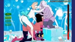 2d 2d_animation 3girls amethyst_(steven_universe) anal anal_penetration anal_sex animated ass big_breasts blowjob bouncing_ass bouncing_breasts breasts cowgirl_position dildo doggy_position doggy_style double_penetration female game garnet_(steven_universe) longer_than_2_minutes longer_than_3_minutes longer_than_one_minute medium_breasts meet_'n'_fuck_games meet_and_fuck music nipples oral_penetration oral_sex pearl_(steven_universe) pussy sex small_breasts sound steven_universe tagme thighhighs video