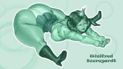 1girls ass female huge_ass panties stretching thapadmeister thighs