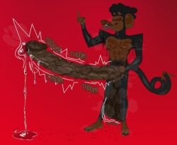 5_toes bbc big_black_cock black_nails churn churning dark-skinned_male dark_skin demon foreskin foreskin_pull furry hairy hairy_armpits hairy_balls hairy_male hybrid imp impmonkey looking_at_viewer monkey onomatopoeia pointing pubic_hair retracted_foreskin saggy_balls smoogmapuun smoogmapuun_(artist) solo_male steamy steamy_armpits steamy_feet steamy_penis stray_pubic_hair sweat sweaty thoom thooming uncut