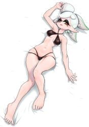 bikini inkling inkling_girl koharuno2 marie_(splatoon) splatoon splatoon_(series) tagme tentacle_hair