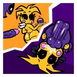 69 animatronic anthro avian bodily_fluids comic cum duo face_fucking fellatio female five_nights_at_freddy's five_nights_at_freddy's_2 genital_fluids human imminent_sex instant_loss_2koma irrumatio machine male male/female mammal oral penile penis_in_mouth pixelcap purple_guy_(fnaf) robot scottgames sex throat_fuck toy_chica_(fnaf) william_afton