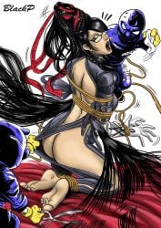 ass bayonetta_(character) blackprof scissors torn_clothes