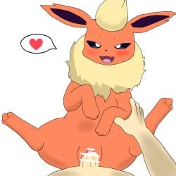 1boy 1girls balls blue_eyes blush censor_bar censored censored_penis censored_pussy digital_media_(artwork) duo eeveelution fangs female female_penetrated feral flareon fluffy_chest fur fur_tuft furry generation_1_pokemon genitals hand_on_arm heart hi_res human human_on_feral interspecies light-skinned_male looking_at_viewer looking_pleasured lying male male/female male_human/female_pokemon male_penetrating_female mammal nintendo nude oerba_yun_fang open_mouth orange_fur penetration penis pokemon pokemon_(species) pokephilia pussy seductive sex simple_background smile speech_bubble spread_legs sweat tagme teeth testicles vagina vaginal_penetration video_games vulva white_background yellow_fur zoophillia