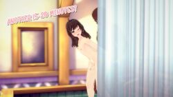 2boys 3d animated behind_curtain big_ass big_penis brown_hair cheating cheating_husband english_text fartoohorny femboy gay interracial koikatsu looking_at_viewer male no_sound ntr shower stealth_sex tagme talking_to_partner text video yaoi