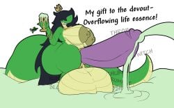 absurd_res ass balls big_balls big_breasts big_butt big_penis big_tail bodily_fluids breasts cum cum_flooding excessive_cum excessive_genital_fluids genital_fluids genitals hi_res huge_balls huge_breasts huge_butt huge_cock hyper hyper_balls hyper_cum hyper_genitalia hyper_penis jewelry penis royalty snekkobean tail