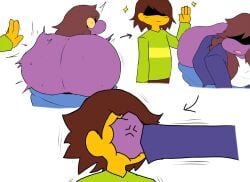 1boy 1boy1girl 1girls angry ass ass_slap big_ass bubble_butt deltarune enigi09 female humor kris_(deltarune) punch purple_skin slapping slapping_ass slapping_butt spanking susie_(deltarune) tagme thinking white_background yellow_skin