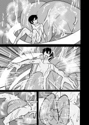 1boy comic female female_pred giantess man_eating_witch_(shoulderenjoyer) oral_vore shoulderenjoyer tagme vore