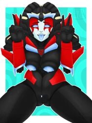 1female 1girls 1robot_girl 2d 2d_(artwork) aza19 big_breasts blue_nipples breasts female lewd nsfw pussy robot robot_girl robot_humanoid solo solo_female thick_thighs tits_out transformers windblade