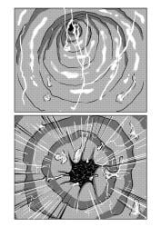 1boy 1girls absurd_res comic female_pred giantess man_eating_witch_(shoulderenjoyer) oral_vore shoulderenjoyer tagme vore
