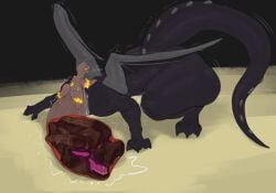 .f_9578 cock_vore creeper_(minecraft) dragon ender_dragon genitals hi_res male male_pred microsoft minecraft mojang mythological_creature mythological_scalie mythology penile penis scalie size_difference smaller_pred vore xbox_game_studios