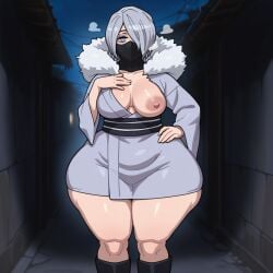 1girls ai_assisted ai_generated big_ass big_breasts female huge_ass kalagod my_hero_academia reiko_yanagi solo tagme thick_thighs wide_hips