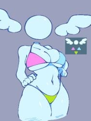 big_breasts bra breasts deltarune deltarune_chapter_2 deltarune_chapter_3 deltarune_chapter_4 hourglass_figure non-human panties smooth_skin symbol the_deltarune thick_thighs thunder_thighs wings