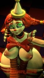 anon big big_breasts big_penis fnaf jackie_(fnaf) jackie_(mishuuyu) looking_at_viewer looking_pleasured surprised thick_thighs