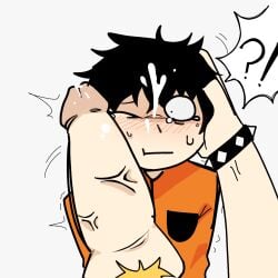 big_dick crying crying_with_one_eye_closed face face_closeup gay hand_on_head kevin_spencer kevin_spencer(series) rape timmy_mcnaughton timmy_wilkins toony toony_face yaoi