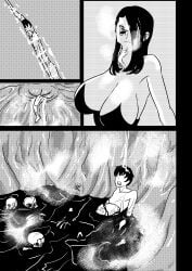 1boy comic female female_pred giantess man_eating_witch_(shoulderenjoyer) oral_vore shoulderenjoyer tagme vore