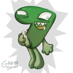 algebralien battle_for_dream_island bfb bfdi bfdia cum fourteen_(bfb) jerking jerking_off jerkingoff object_shows paws precum seven_(bfb) sharp_teeth tpot xfohv