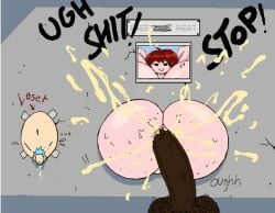 bbc blacked boyfriend_(friday_night_funkin) confused cuckold cum_in_ass cum_inside cursing edit edited friday_night_funkin girlfriend_(friday_night_funkin) groaning hairy_balls loser penetration picture_frame rape thrusting trapped_in_wall varix varix_(edit)