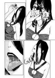 1boy 1girls absurd_res comic female_pred giantess man_eating_witch_(shoulderenjoyer) oral_vore shoulderenjoyer tagme vore