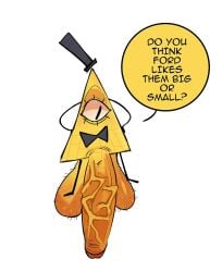 1_eye 1boy 2024 balls big_balls big_penis bill_cipher bow_tie dialogue disney english_text euclidean eye_of_providence fleshpie669 genitals glans gravity_falls hairy_balls huge_balls huge_cock humanoid_genitalia humanoid_penis male male_only penis simple_background solo text top_hat vein veiny_penis white_background yellow_balls yellow_body yellow_penis